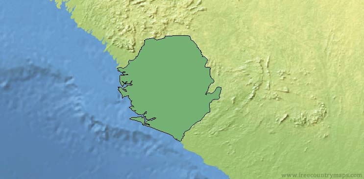 Sierra Leone Map Outline