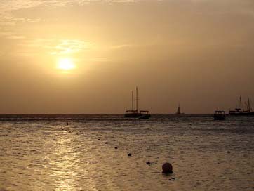 Sunset Landscape One-Happy-Island Aruba Picture