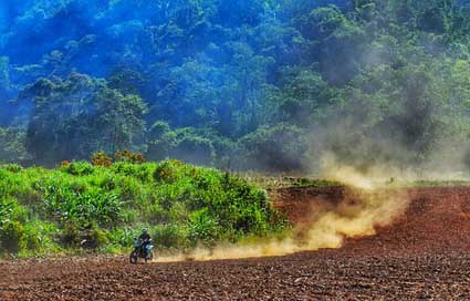Motocross Dirt-Bike Belize Mountains Picture