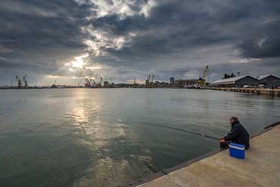 Fishing Sea Water Bay Picture