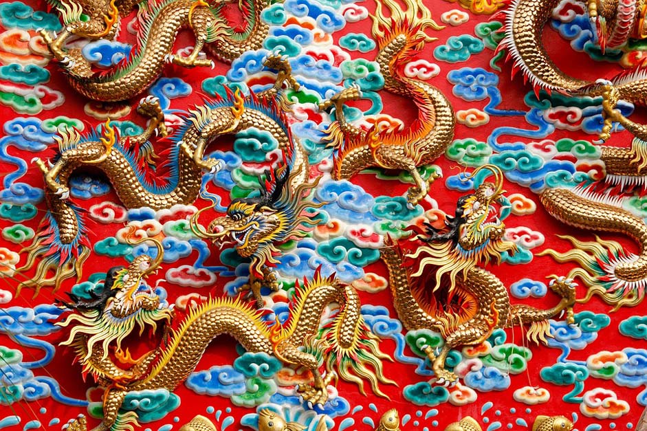 Ornament Thailand China Dragons