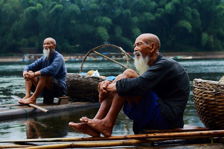 River Guilin Nature Fisherman