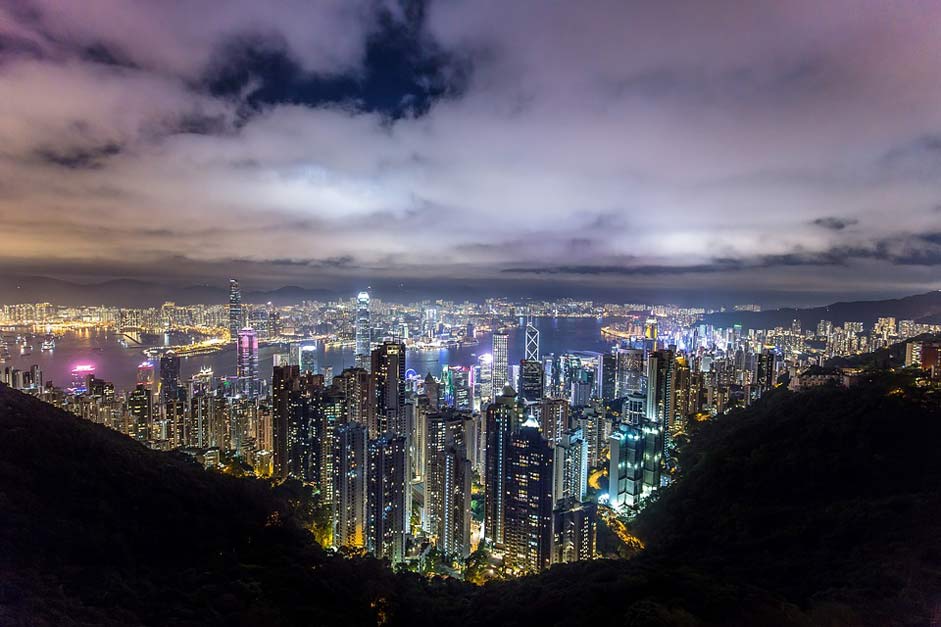 China Night City Hong-Kong