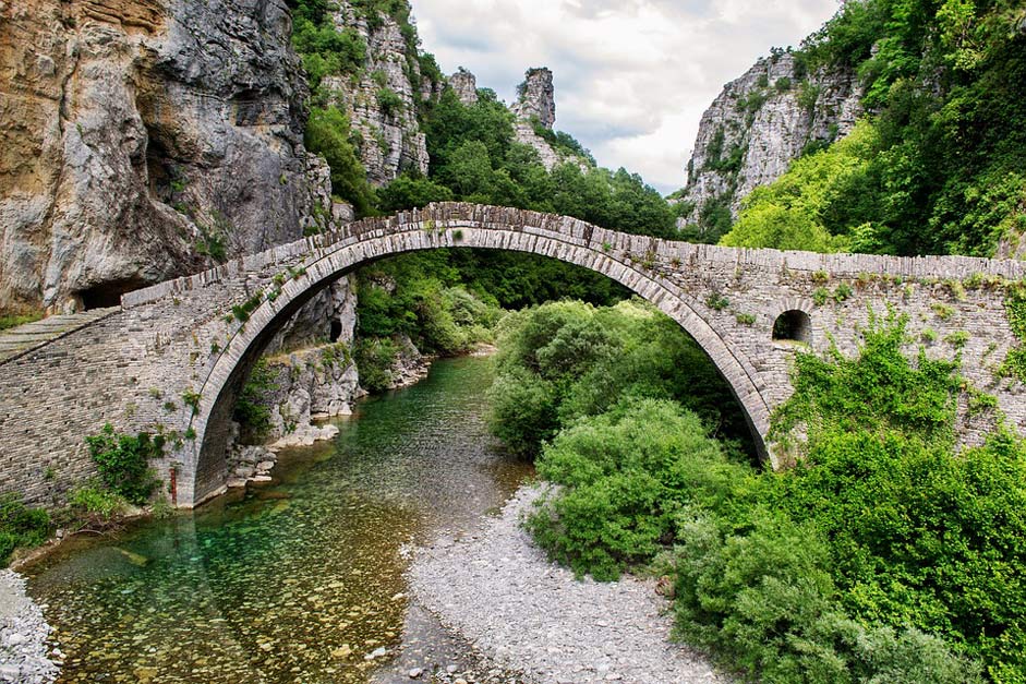 Ioannina Greece Bridge Beautiful-Landscape