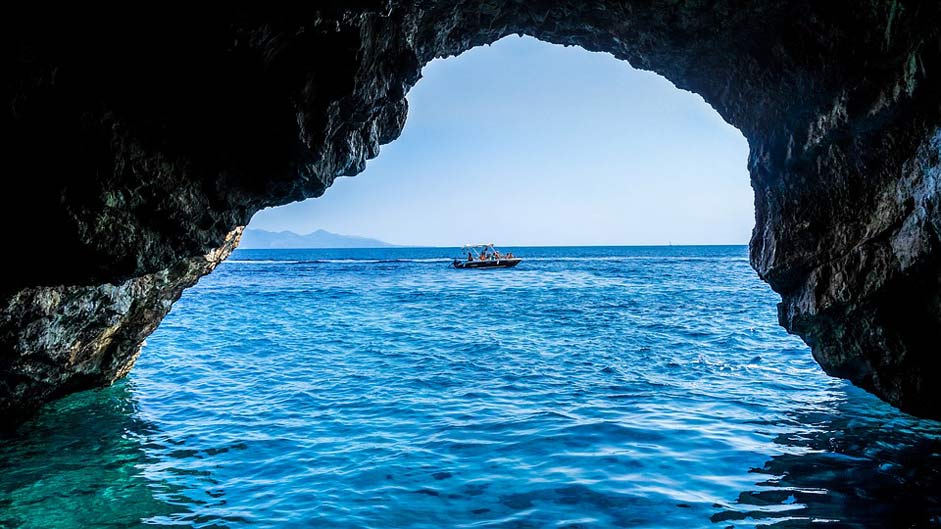 Greece Blue-Caves Sea Cave