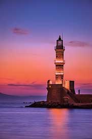 Greece Ocean Sea Lighthouse Picture