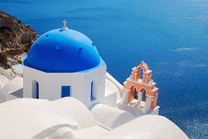 Santorini Island Church Greece Picture
