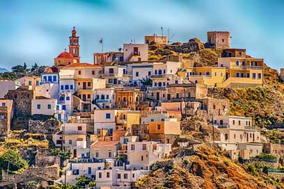 Greece Hill Karpathos Village Picture