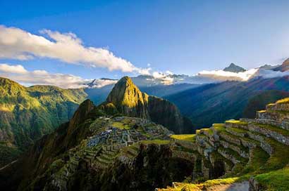 Machu-Picchu Peru Mountains Ruins Picture