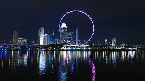 Singapore River Big-Wheel Ferris-Wheel Picture