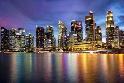 Singapore Bay Merlion Marina-Bay Picture