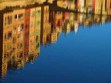 Reflection Mirroring Canal Water Picture