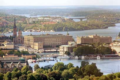 Royal-Palace Air-Photo Stockholm Sweden Picture