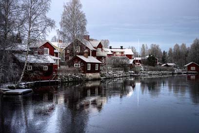 Sweden Country-Cottages Landscape Sundborn Picture