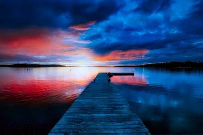 Sweden Sky Dusk Sunset Picture