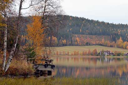 Autumn Sweden Water Mirroring Picture