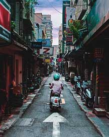 Alley Taiwan Taipei Motorcycle Picture