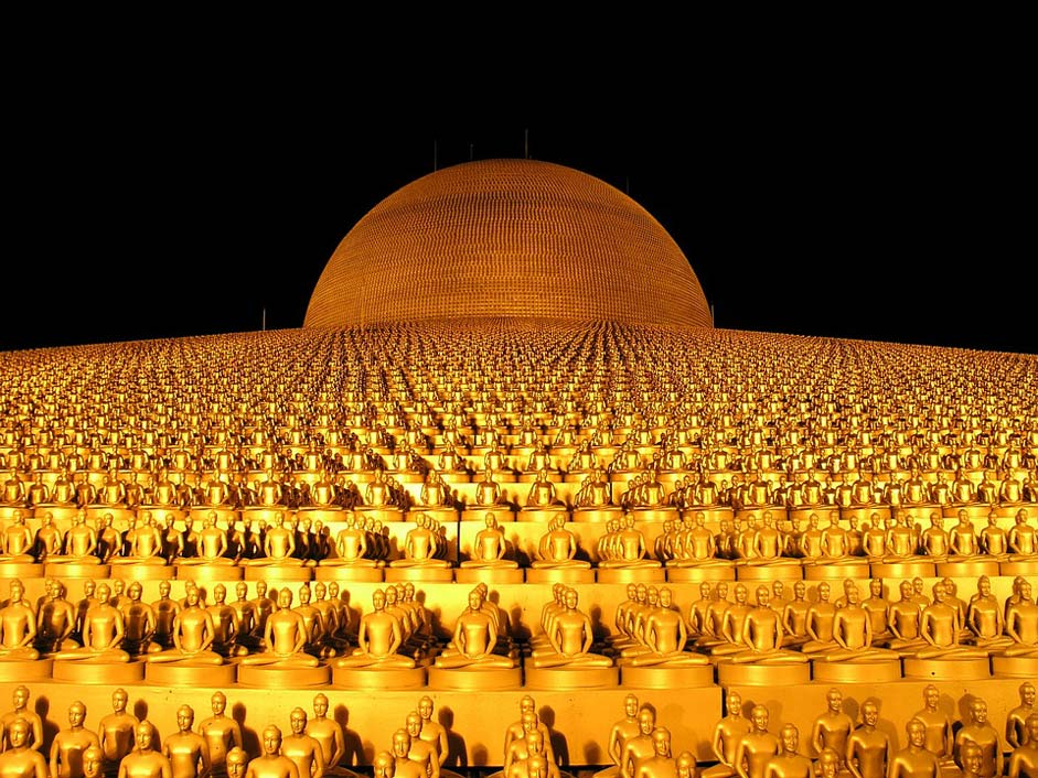 Buddhism Gold Budha Dhammakaya-Pagoda