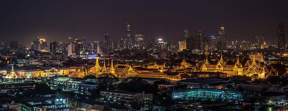 Night Temple Bangkok Grand-Palace