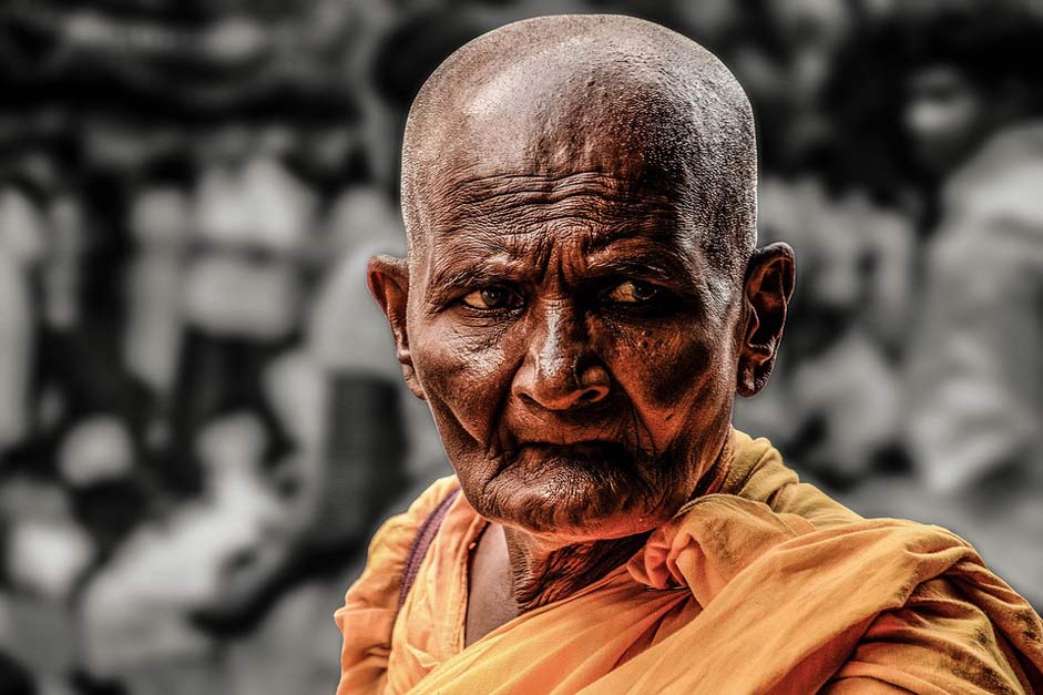 Old Buddhist Path Monk