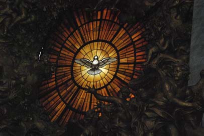 Stained-Glass-Window Altar Dove St-Peter'S-Basilica Picture