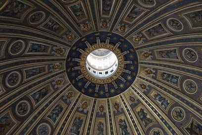 St-Peters-Basilica Vatican Interior Dome Picture