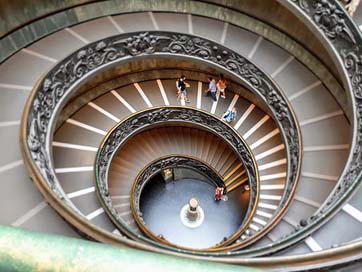 Stairs Symmetrical Spiral Vatican Picture