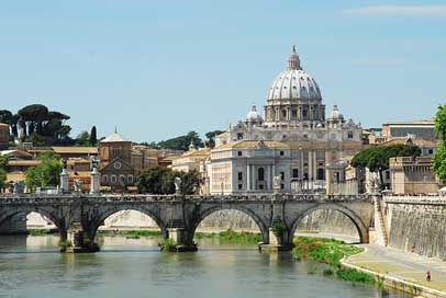 Rome Saint Tiber Saint-Peters Picture