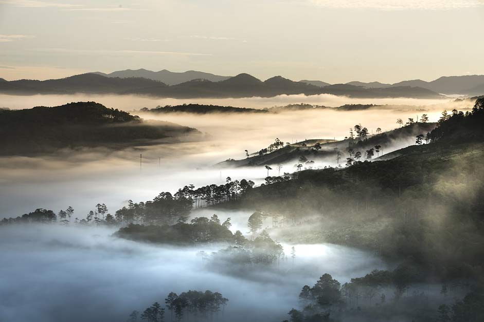 Vietnam Da-Lat Landscape Mountains