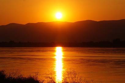 Sunset Beautiful Zambia Zambezi Picture