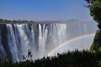Rainbow Landscape Water Waterfall Picture
