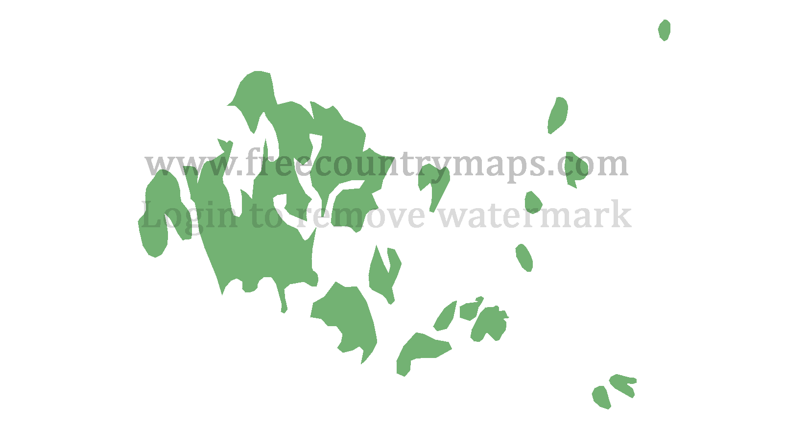 land Blank Mercator Map
