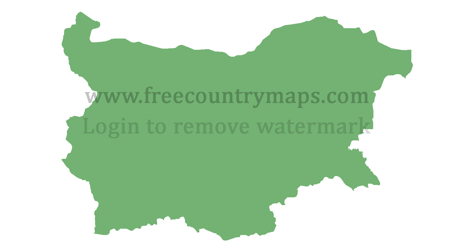 Bulgaria Blank Mercator Map