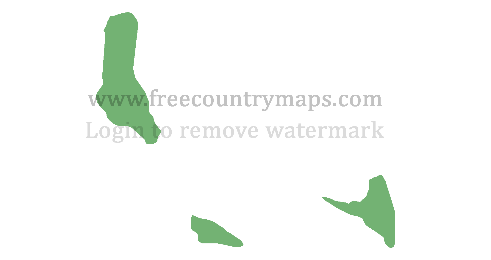 Comoros Blank Mercator Map