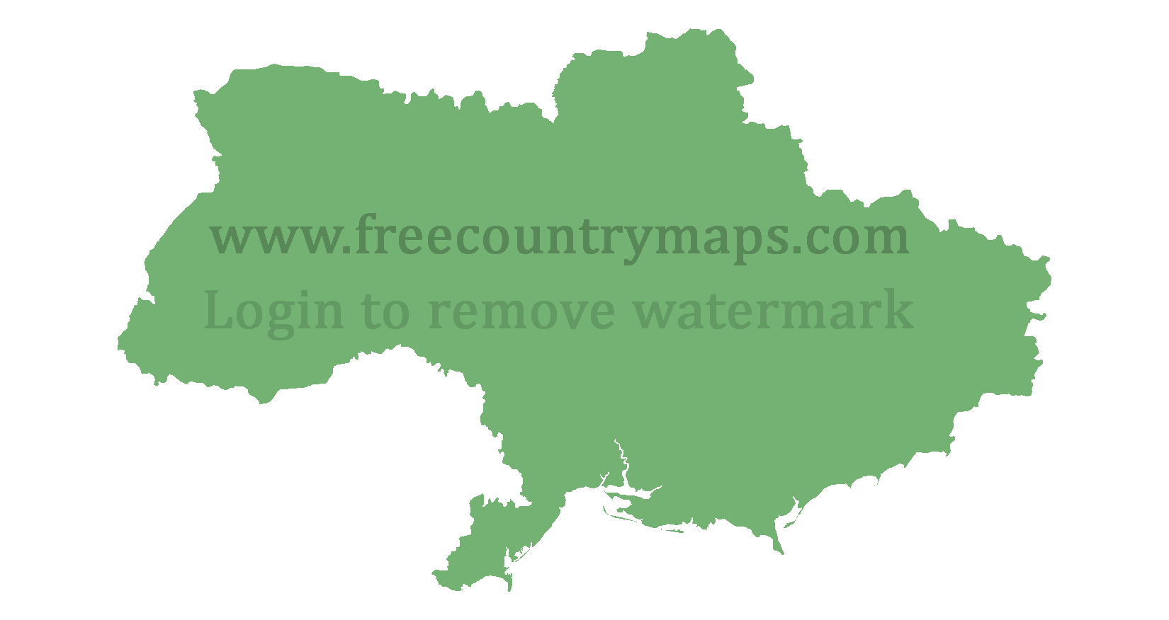 Ukraine Blank Mercator Map