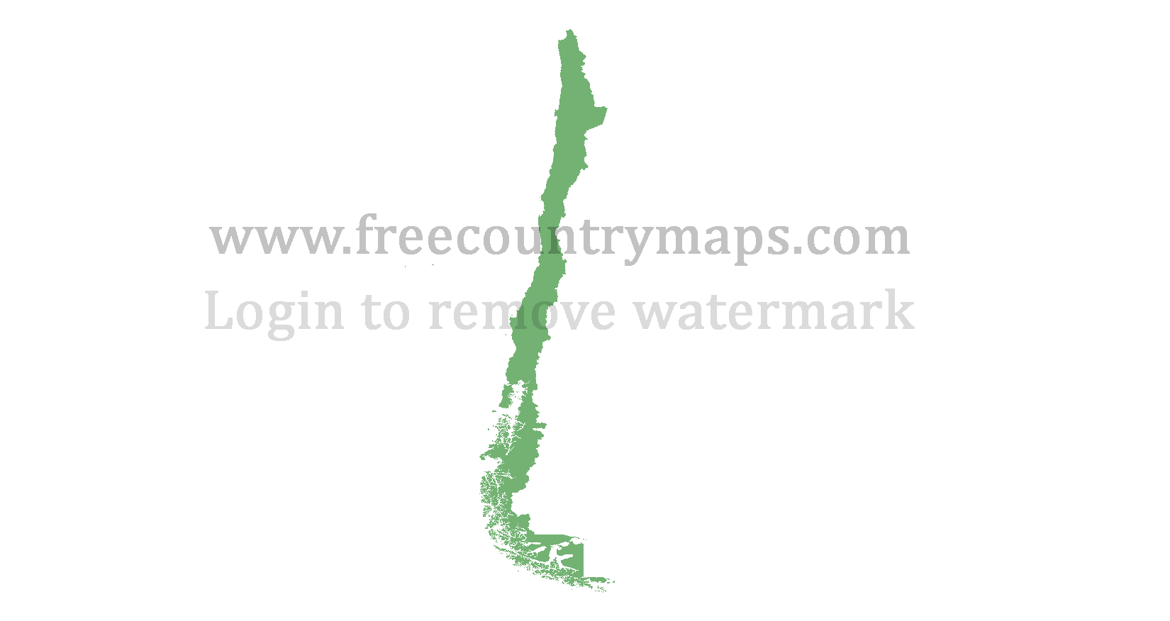 Blank Map of Chile