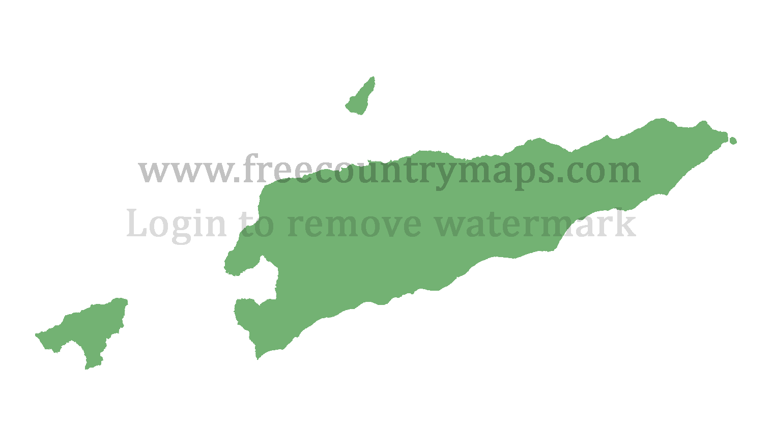 Blank Map of East Timor