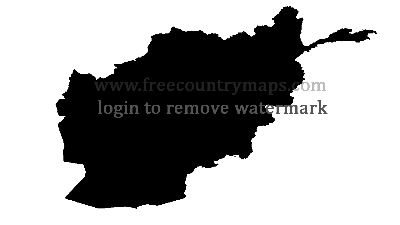 Gif Blank Map of Afghanistan