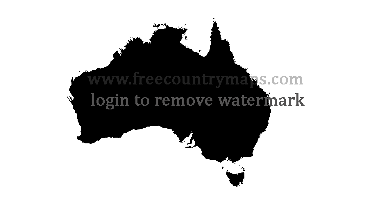 Gif Blank Map of Australia
