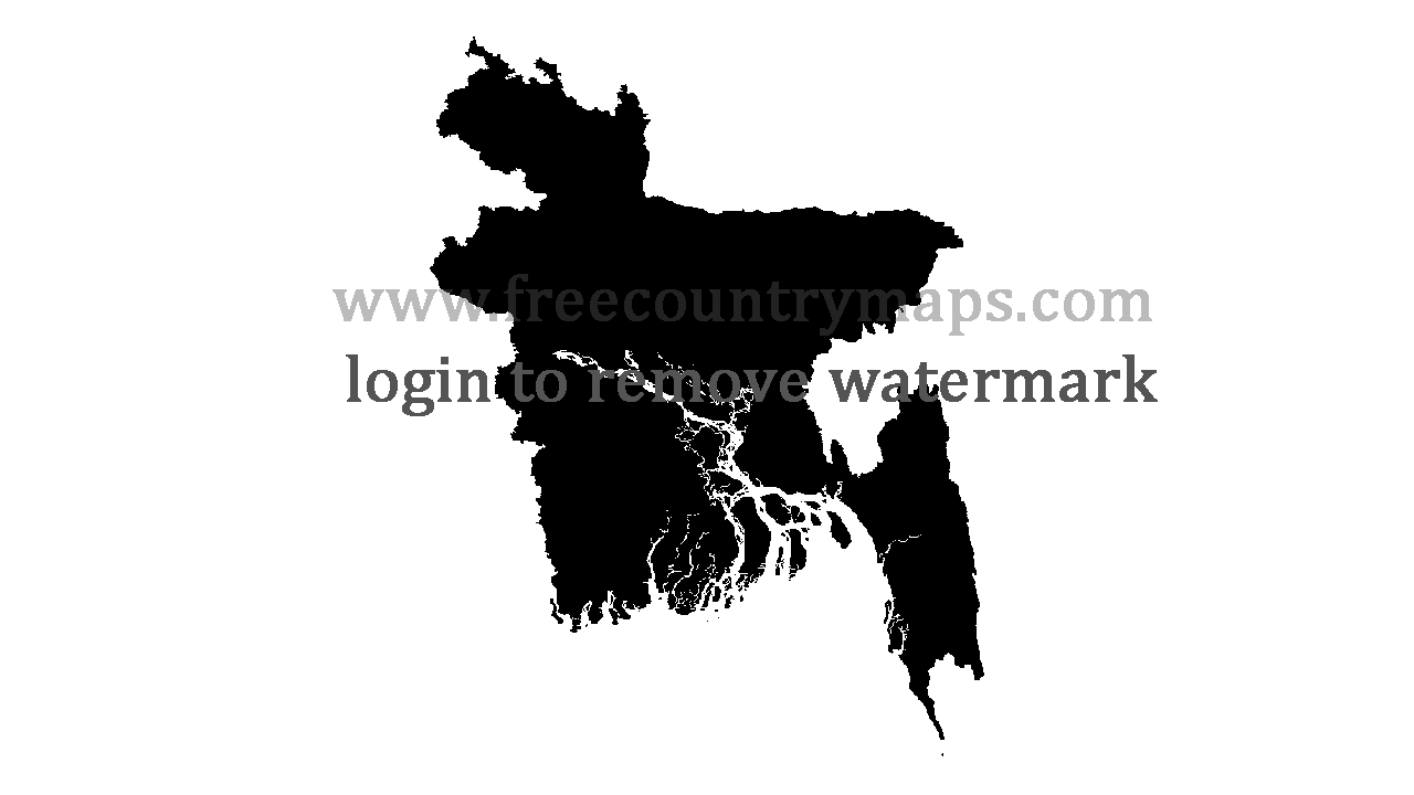 Gif Blank Map of Bangladesh