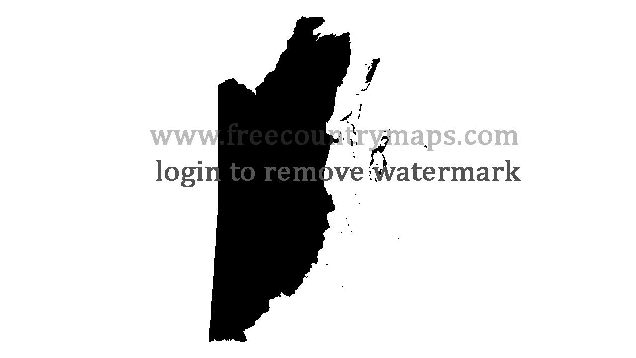 Gif Blank Map of Belize