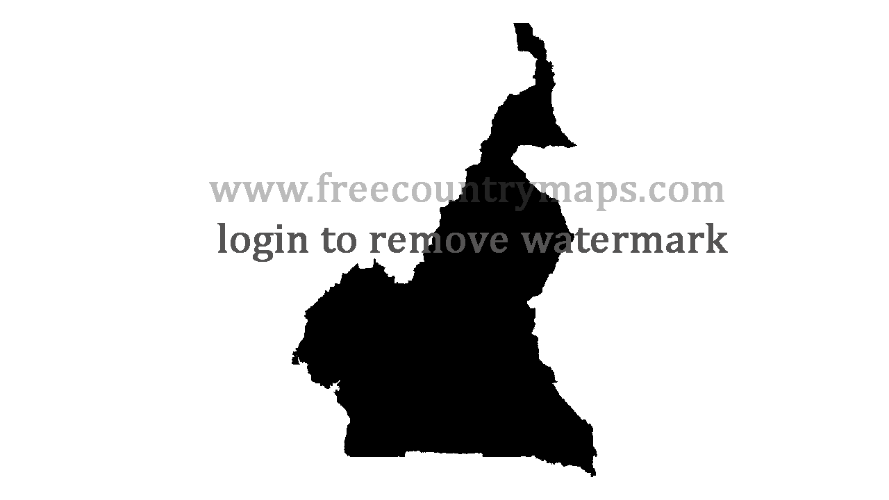 Gif Blank Map of Cameroon
