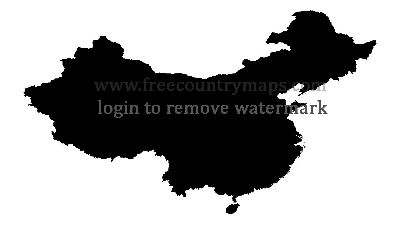 Gif Blank Map of China