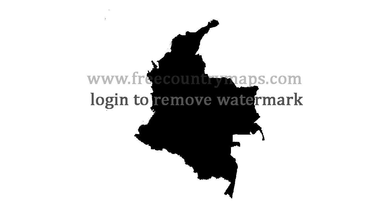 Gif Blank Map of Colombia