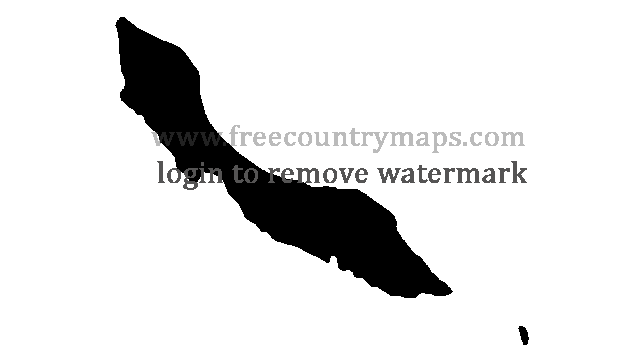 Gif Blank Map of Curacao