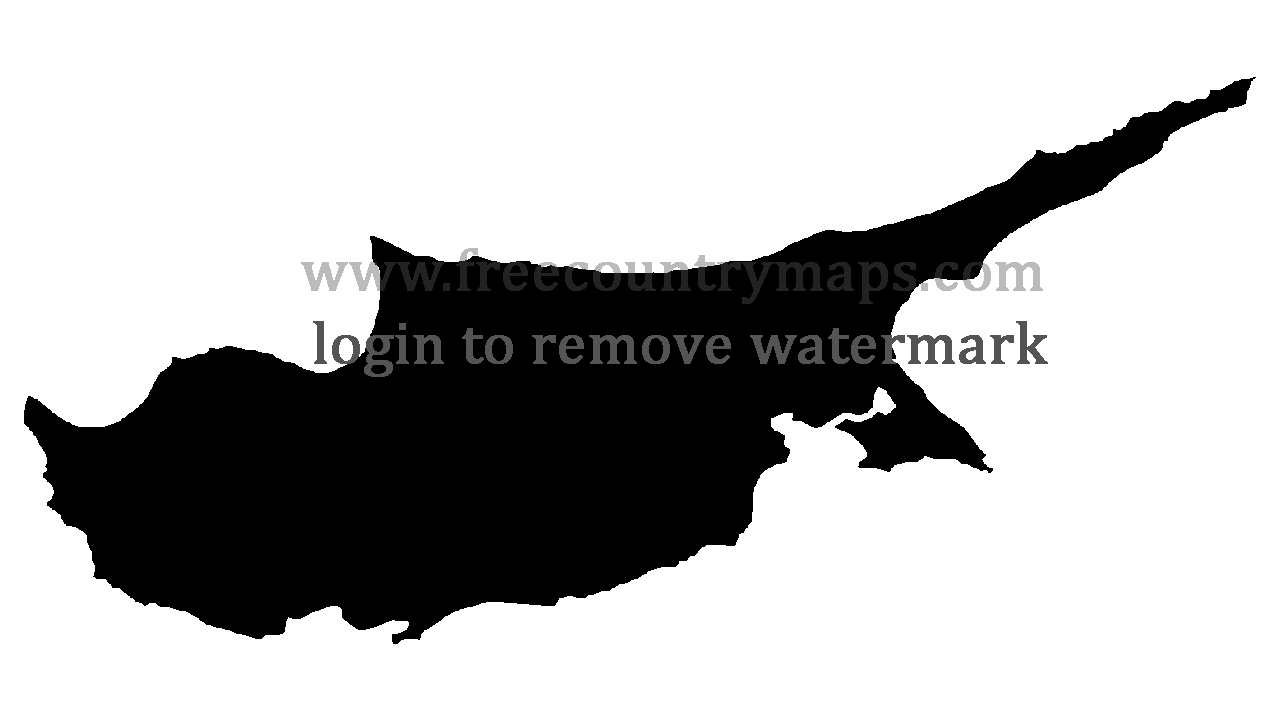 Gif Blank Map of Cyprus