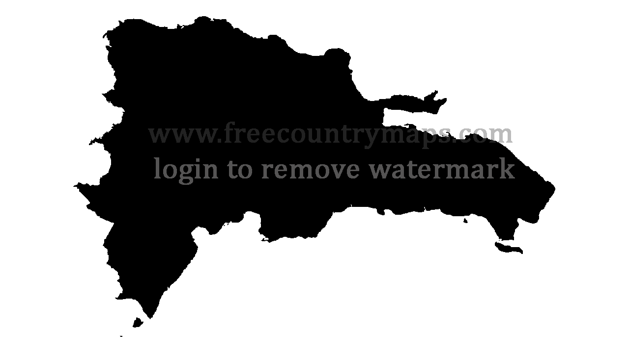Gif Blank Map of Dominican Republic