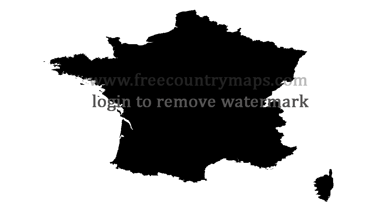 Gif Blank Map of France