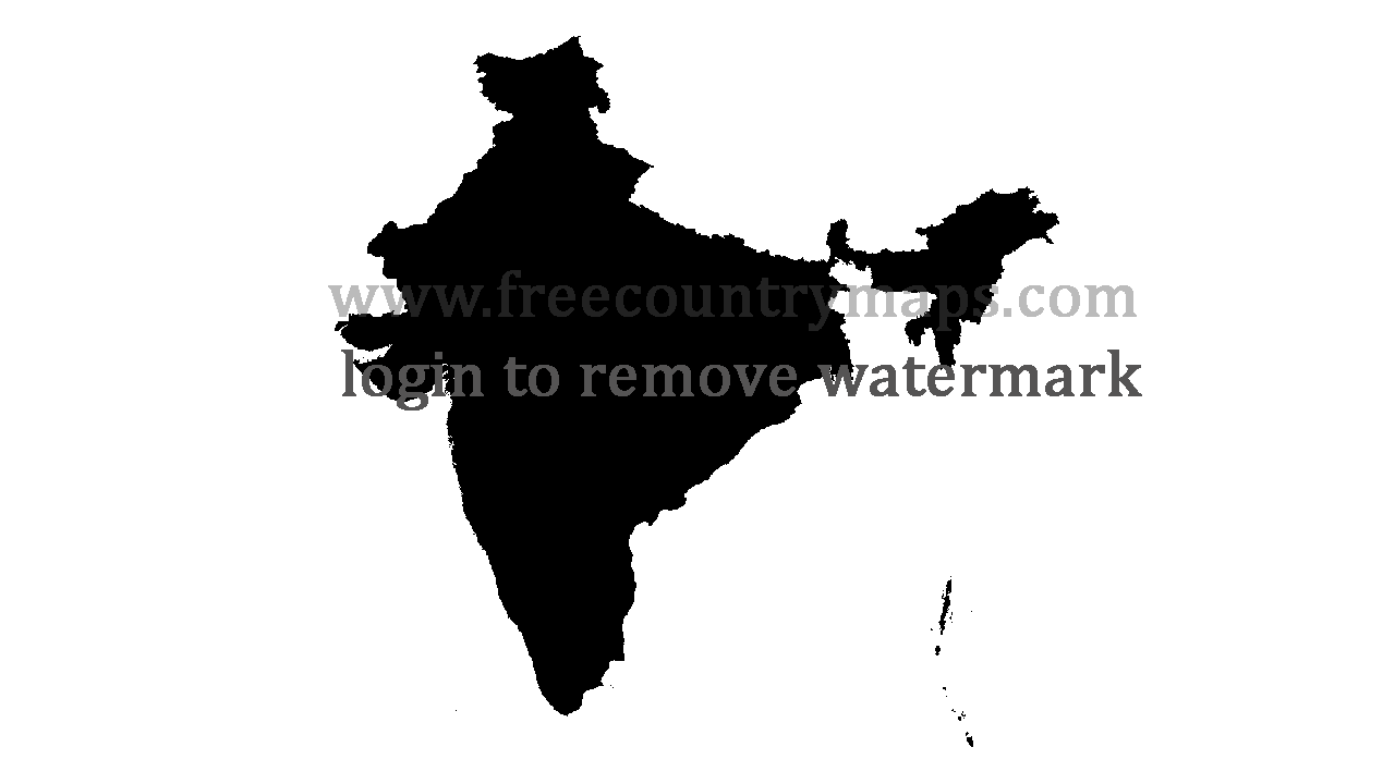 Gif Blank Map of India