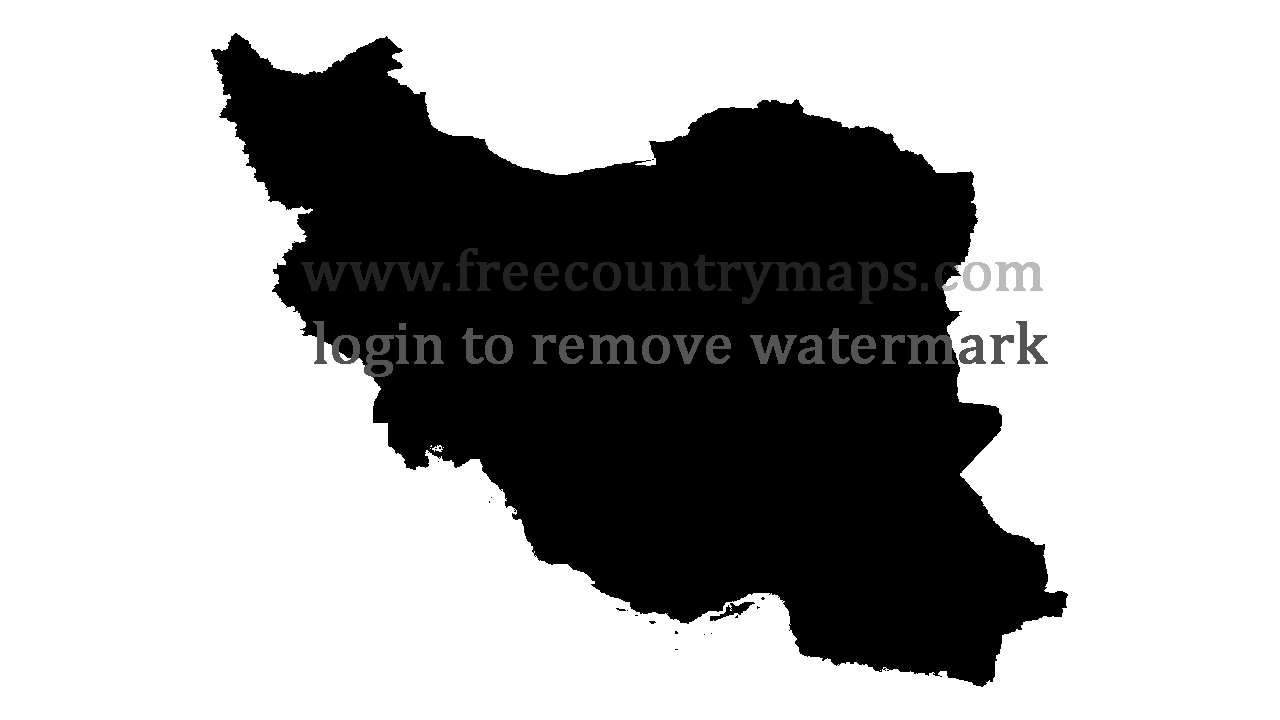 Gif Blank Map of Iran